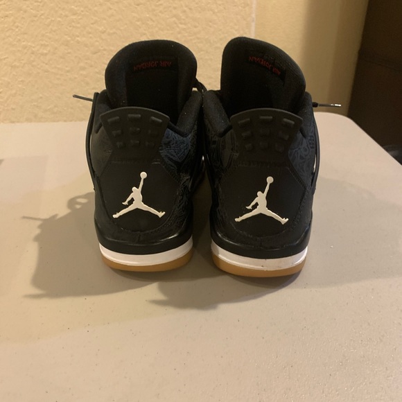 Jordan 4 Retro Laser Black Gum - Picture 3 of 5